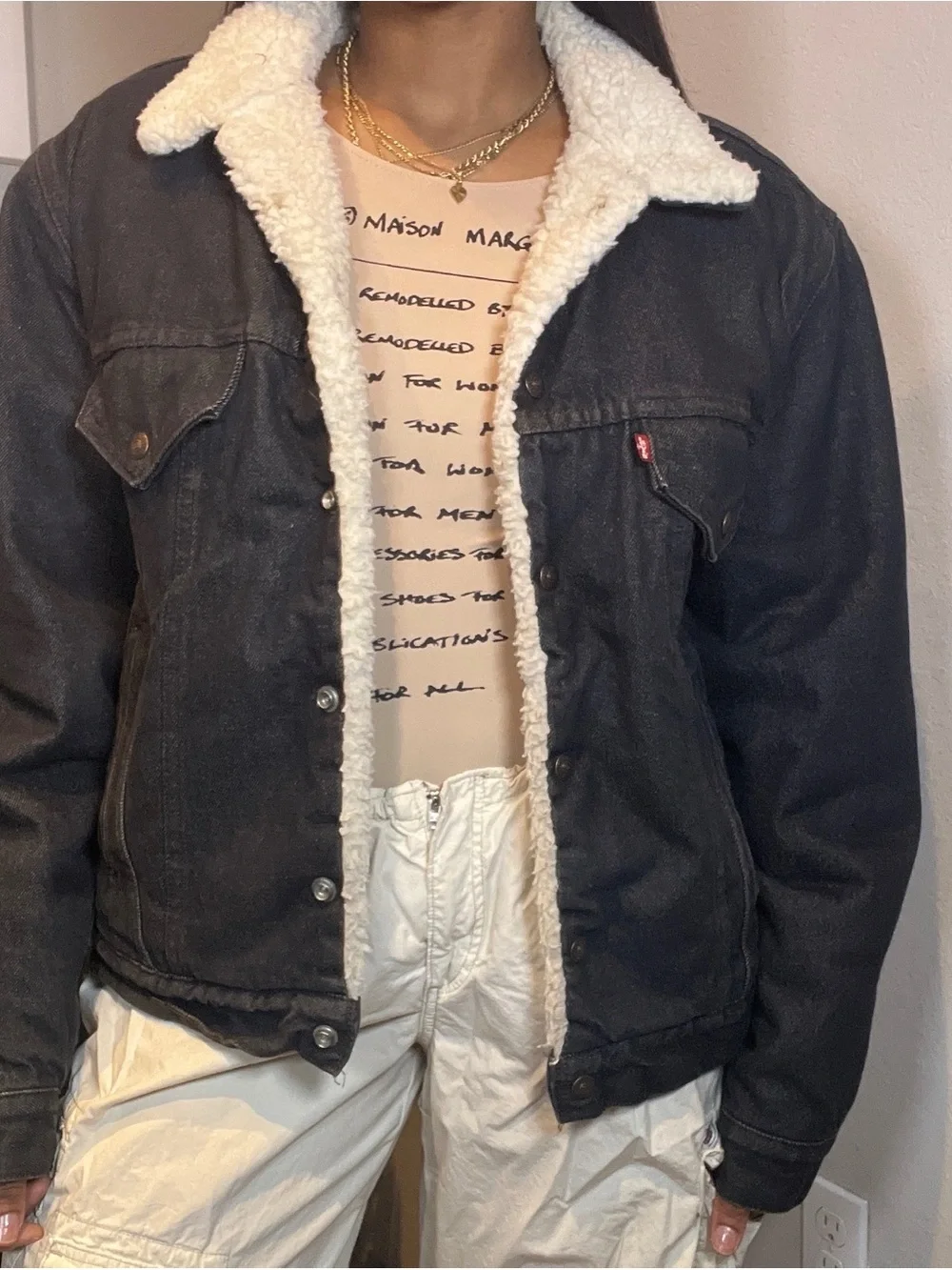 Men’s Levi Sherpa Jacket - Picture 4 of 6